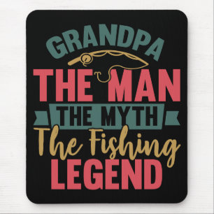 Opa - Der Mann, Der Mythos, Die Legende Vom Angeln Mousepad