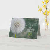 Opa der Vatertag beste Löwenzahn-Wünsche Karte (Gelbe Blume)