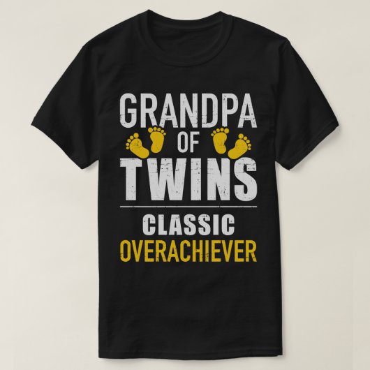 Opa der Zwillinge, klassischer Übererfüller T-Shirt (Design vorne)