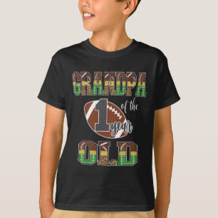 Opa des 1-jährigen Fußballspielers im 1. Jahr Down T-Shirt