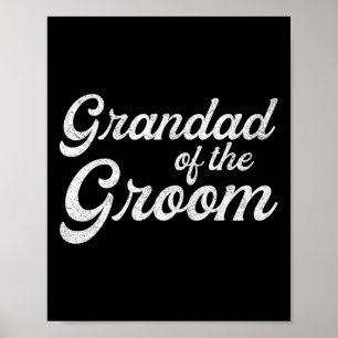 Opa des Bräutigams Shirts für Männer1 Poster
