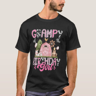 Opa des Geburtstagmädchens 1. Geburtstag Rosa Kuh T-Shirt