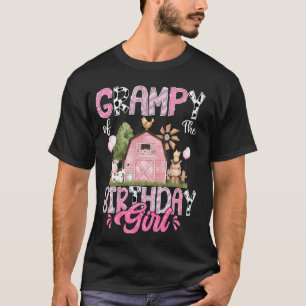 Opa des Geburtstagmädchens 1. Geburtstag Rosa Kuh T-Shirt
