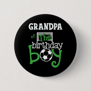 Opa des Geburtstags-Soccer-Spielers passend Button