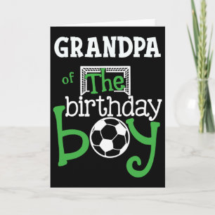 Opa des Geburtstags-Soccer-Spielers passend Karte