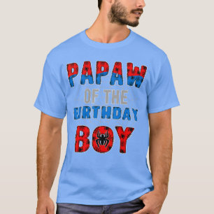 Opa des Geburtstagsjungen Familie Spinnennetz Gebu T-Shirt
