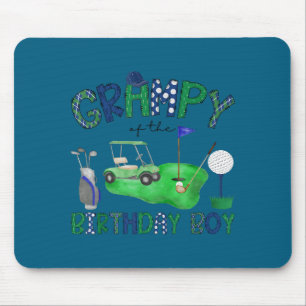 Opa des Geburtstagsjungen Hole-in-One Golf-Fan Mousepad