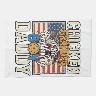Opa des Geburtstagsjungen-Keks-Milch-Shirt Desi Geschirrtuch