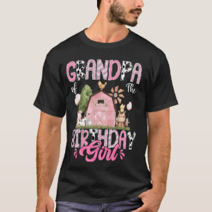 Opa des Geburtstagskindes 1. Geburtstag Rosa Kuh T-Shirt