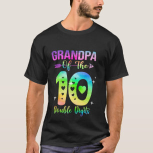 Opa des Geburtstagsmädchens Doppelte Ziffern 10. B T-Shirt