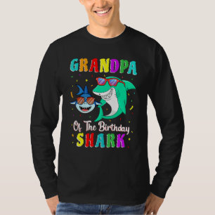 Opa des Hai-Geburtstags Familiengeburtstag Großvat T-Shirt
