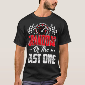 Opa des schnellen Geburtstag 1. Rennwagen T-Shirt