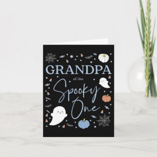 Opa des spooky One First Birthday Boy 1st H Karte