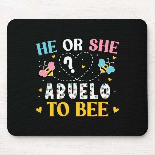 Opa des werdenden Kindes gibt zur Geschlechtsenthü Mousepad (Vorne)