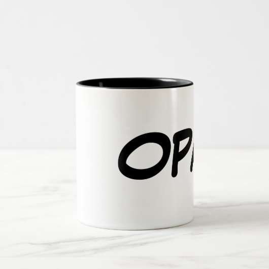 OPA DEUTSCHE GROSSVATER-TASSE ZWEIFARBIGE TASSE (Mittel)