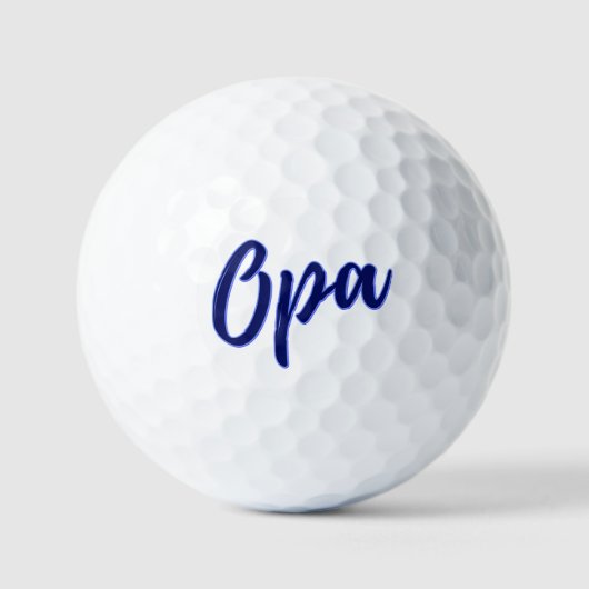 Opa - Deutsche Opa Golf Balls Golfball (Vorderseite)