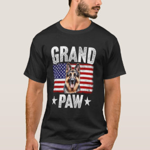 Opa Deutscher Schäferhund Opa Vatertag 4.  T-Shirt