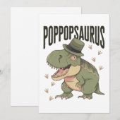 Opa Dinosaur Vater-Tag Poppopsaurus Feiertagskarte (Vorne/Hinten)