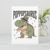 Opa Dinosaur Vater-Tag Poppopsaurus Feiertagskarte (Stehend Vorderseite)