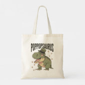 Opa Dinosaur Vater-Tag Poppopsaurus Tragetasche (Rückseite)
