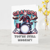 Opa, du bist immer noch ein Rockin" | Spaß zum Geb Karte (Gelbe Blume)