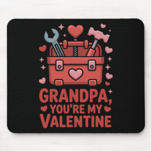 Opa, du bist mein Valentinstag-Hug, herzliche Fami Mousepad