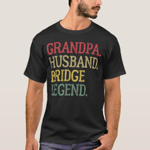 Opa Ehemann Bridge Legende Vintage Bridge Spiel  T-Shirt