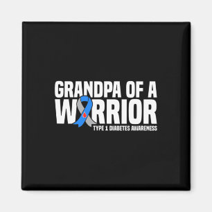 Opa eines Kriegers Typ 1 Diabetes-Auszeichnungen f Magnet