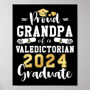 Opa eines Valedictorian Cl 2024 Abschluss Poster