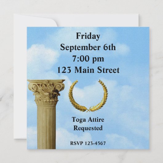 Opa! Einladung (Rückseite)