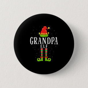 Opa-Elch-Weihnachten passende Xmas-Pyjama Button
