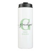 Opa Elegant Script Monogram Thermosbecher (Vorderseite)