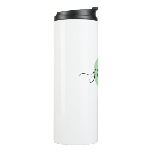 Opa Elegant Script Monogram Thermosbecher (Nach links gedreht)