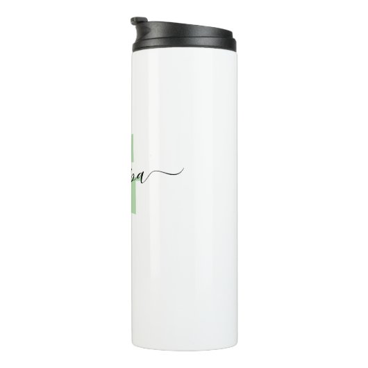 Opa Elegant Script Monogram Thermosbecher (Nach rechts gedreht)