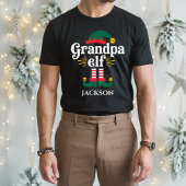 Opa Elf Funny Elf Matching Weihnachtsgeschenk T-Shirt