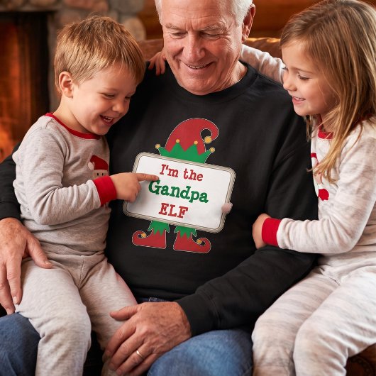 Opa Elf | Personalisierter Weihnachtself-T - Shirt