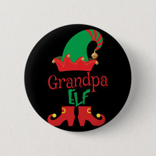Opa ELF Weihnachtsfamilie Matching Button