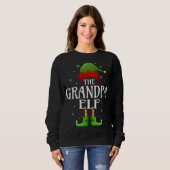 Opa Elf Xmas Matching Family Weihnachten Opa Sweatshirt (Vorne ganz)