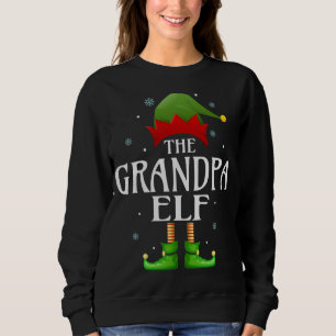 Opa Elf Xmas Matching Family Weihnachten Opa Sweatshirt