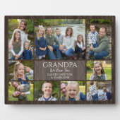 Opa Enkelkinder Foto-Collage Fotoplatte (Vorderseite)