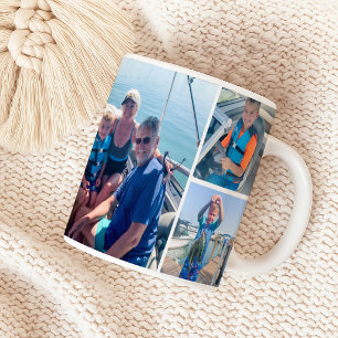 Opa-Enkelkinder-Foto-Collage-Wrap Kaffeetasse