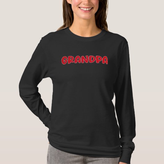 Opa Erdbeermuster Vatertag Erdbeere T-Shirt (Vorderseite)