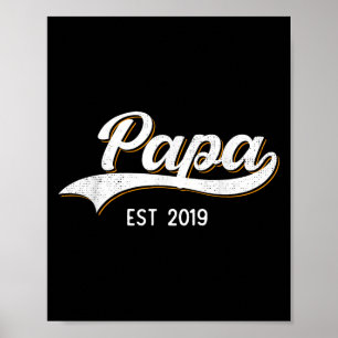 Opa Est 2019 Bald Großvater Zu Werden Ankündigung Poster