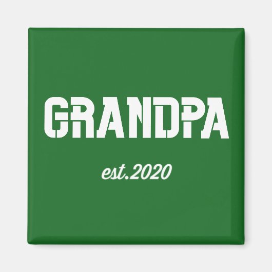 +Opa est. 2020 Magnet (Vorne)