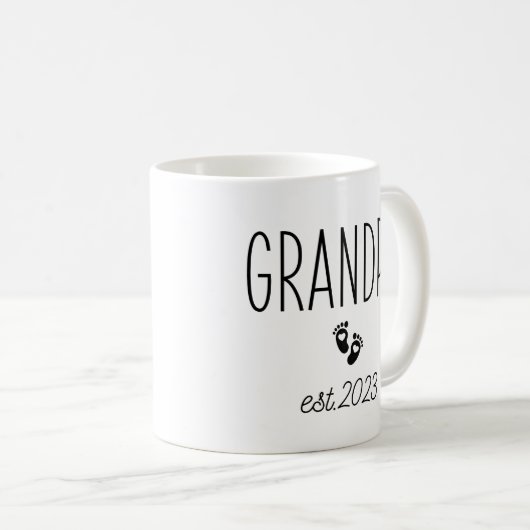 Opa Est. 2023, Opa to be, New Opa Kaffeetasse (VorderseiteRechts)