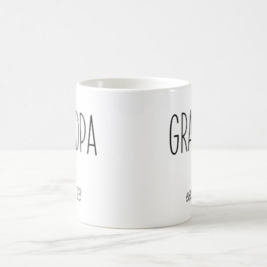 Opa Est. 2023, Opa to be, New Opa Kaffeetasse (Mittel)