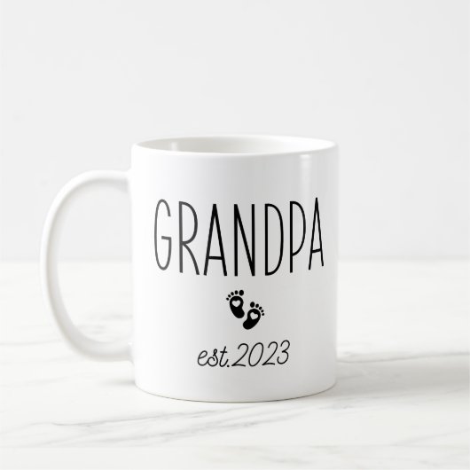 Opa Est. 2023, Opa to be, New Opa Kaffeetasse (Links)