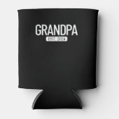 Opa Est. 2024 Großeltern - Großvater für Männer Dosenkühler (Vorderseite)