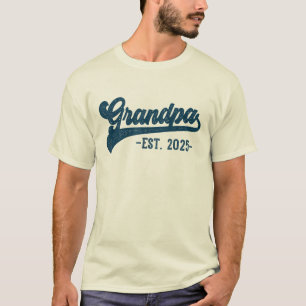 Opa Est 2025 Opa werden, Neuer Opa 2025 T-Shirt