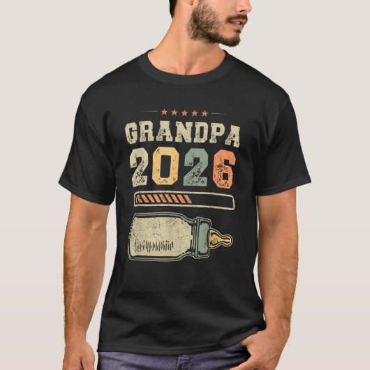 Opa Est. 2026, Schwangerschaftsankündigung 2026 T-Shirt (Vorderseite)